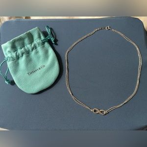 Tiffany infinity necklace 16”